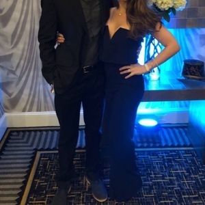 LuLu's Navy Blue Jumpsuit